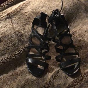 Strappy open toe Heels